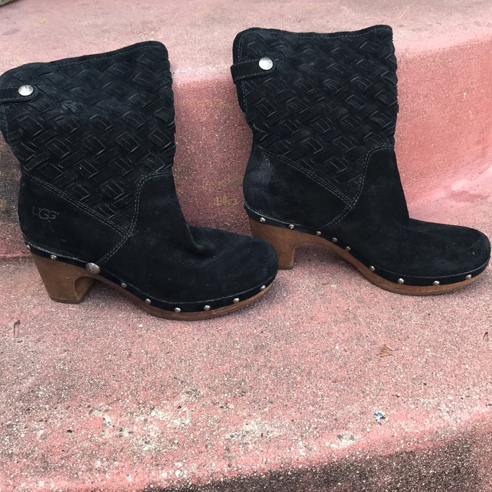 Foldover clog boot Ugg leather
